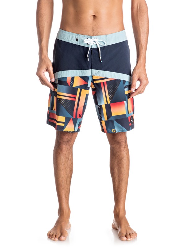 quiksilver, Check Crypt Vee 19" - Boardshort, NAVY BLAZER (byj6) 0 Check Crypt Vee 19" - Boardshort Bleu EQYBS03576 Quiksilver