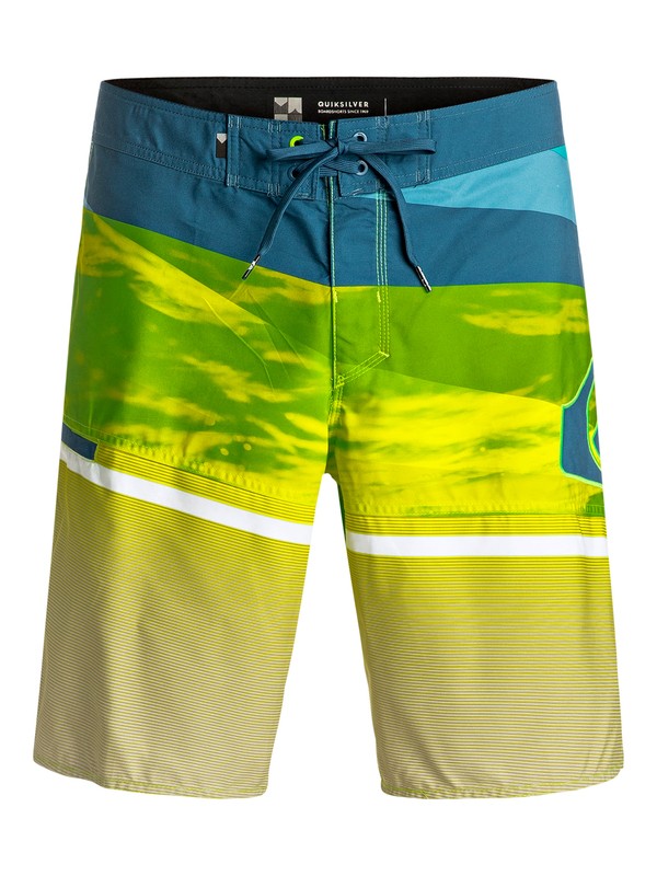 quiksilver, Slash Logo Vee 20" - Boardshort, GREEN GECKO (ggy6) 0 Slash Logo Vee 20" - Boardshort Vert EQYBS03582 Quiksilver
