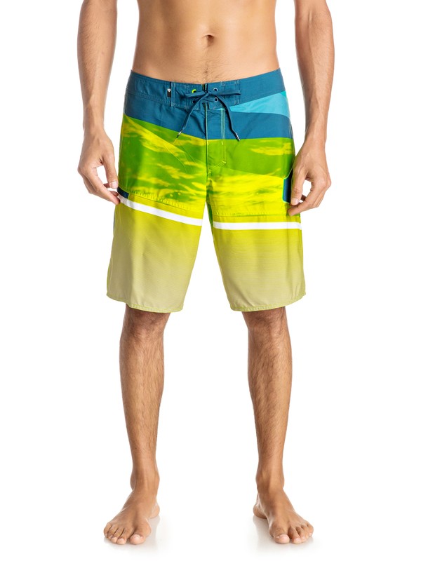 quiksilver, Slash Logo Vee 20" - Boardshort, GREEN GECKO (ggy6) 0 Slash Logo Vee 20" - Boardshort Green EQYBS03582 Quiksilver