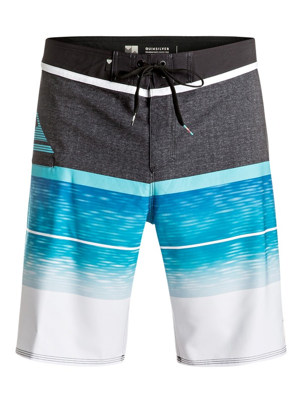 quiksilver, Slab Logo Vee 20" - Boardshort, BLUE DANUBE (bms6) 0 Slab Logo Vee 20" - Boardshort Bleu EQYBS03585 Quiksilver