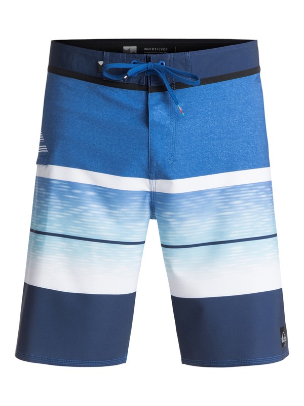 quiksilver, Slab Logo Vee 20" - Boardshort, TURKISH SEA (bqs6) 0 Slab Logo Vee 20" - Boardshort Bleu EQYBS03585 Quiksilver