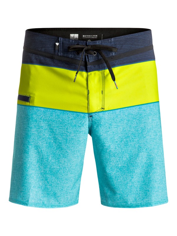 quiksilver, Everyday Blocked Vee 17" - Boardshort, VIRIDIAN GREEN (bnf6) 0 Everyday Blocked Vee 17" - Boardshort Bleu EQYBS03607 Quiksilver