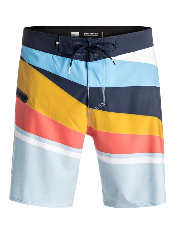 quiksilver, Slash Vee 18" - Boardshort, ANGEL FALLS (bfg6) 0 Slash Vee 18" - Boardshort Bleu EQYBS03609 Quiksilver