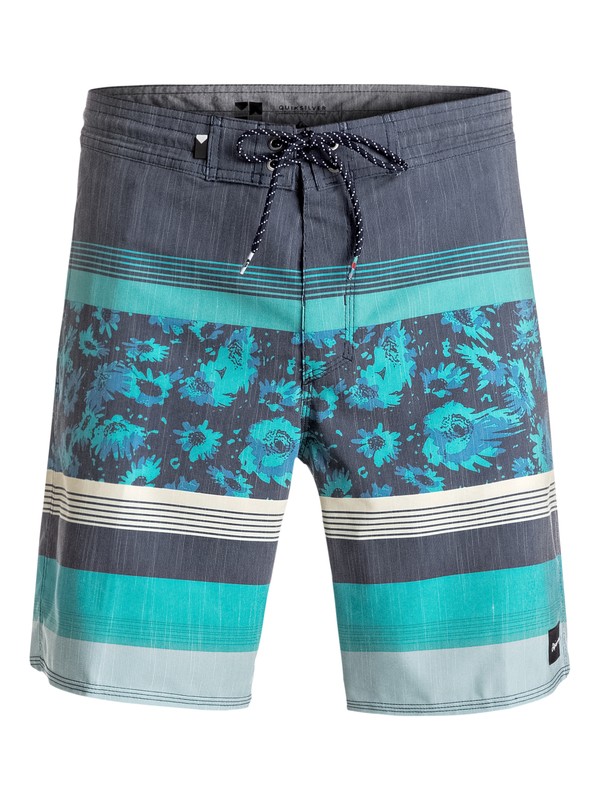 quiksilver, Swell Vision 18" - Short de plage, STONE BLUE (bhy6) 0 Swell Vision 18" - Short de plage Bleu EQYBS03619 Quiksilver