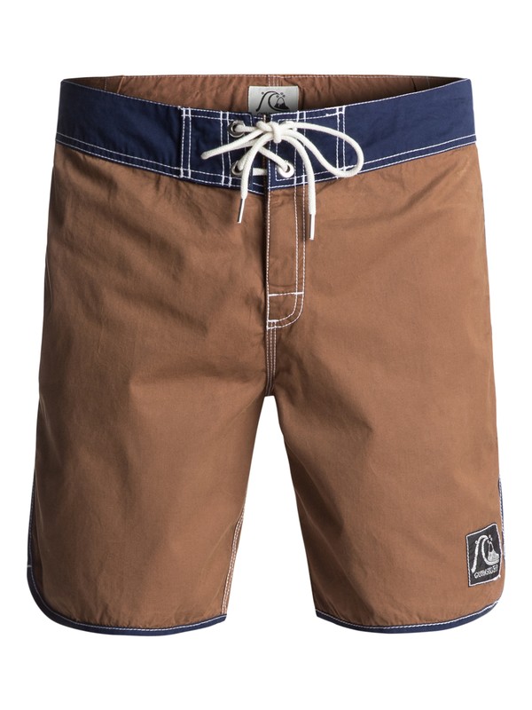 quiksilver, Original Scallop 18" Boardshorts, BEAR (cqf0) 0 Original Scallop 18" Boardshorts Brown EQYBS03723 Quiksilver
