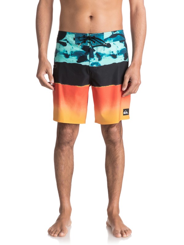 quiksilver, Blocked Resin Camo 18" - Board Shorts, MOROCCAN BLUE (bsg6) 0 Blocked Resin Camo 18" - Board Shorts Blue EQYBS03741 Quiksilver
