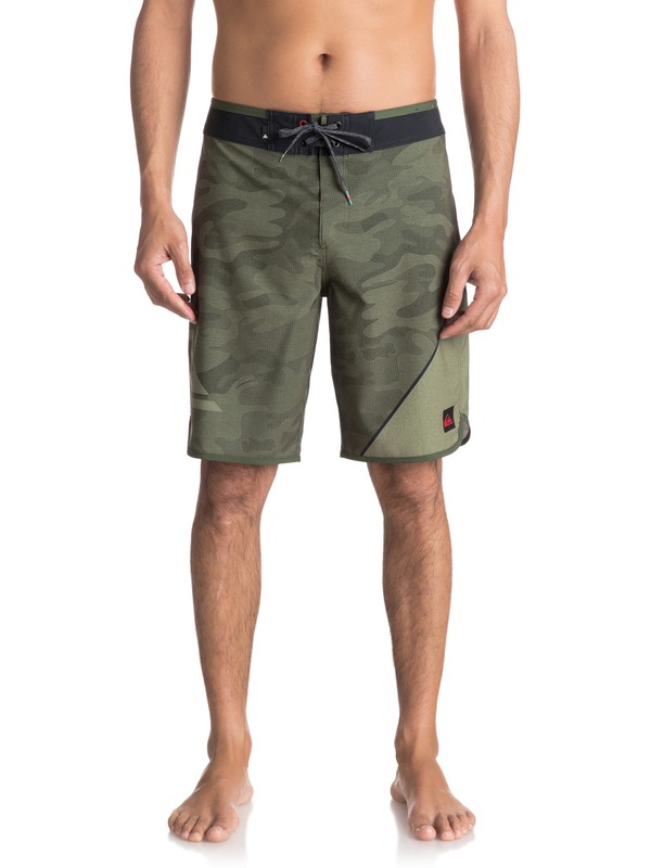 quiksilver, New Wave 20" Boardshorts, RIFFLE GREEN (gsq6) 0 New Wave 20" Boardshorts Green EQYBS03764 Quiksilver