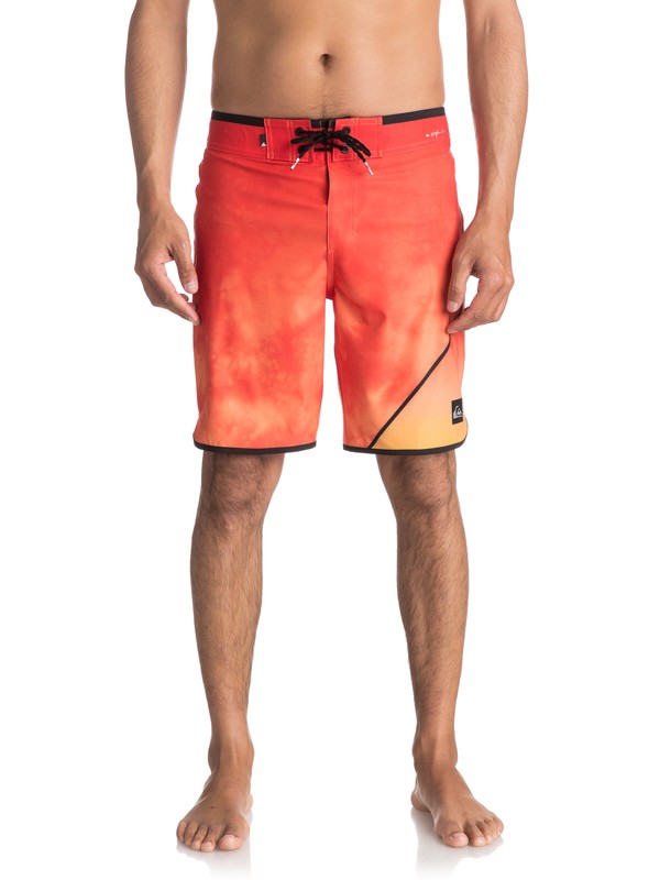 quiksilver, Men's New Wave 19" Boardshorts, CHERRY TOMATO (nnj6) 0 Men's New Wave 19" Boardshorts Orange EQYBS03810 Quiksilver