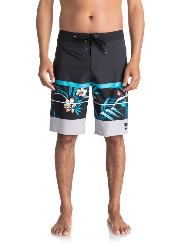 quiksilver, Men's Slab Island Vee 21" Boardshorts, ATOMIC BLUE (bmm6) 0 Men's Slab Island Vee 21" Boardshorts Blue EQYBS03817 Quiksilver