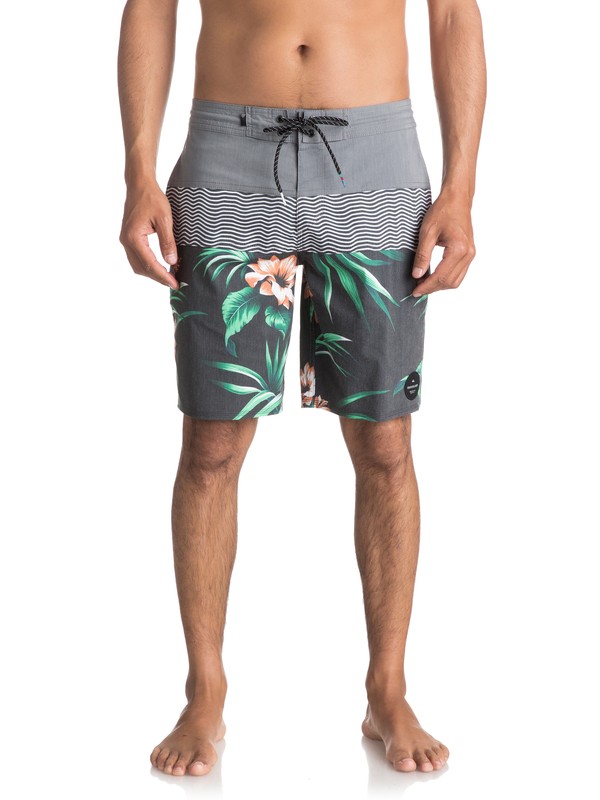 quiksilver, Men's Heatwave Blocked 20" Beachshorts, QUIET SHADE (kze6) 0 Men's Heatwave Blocked 20" Beachshorts Black EQYBS03835 Quiksilver
