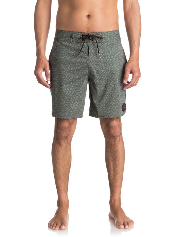quiksilver, Men's Variable 18" Beachshorts, OLIVINE (gnr6) 0 Men's Variable 18" Beachshorts Green EQYBS03838 Quiksilver