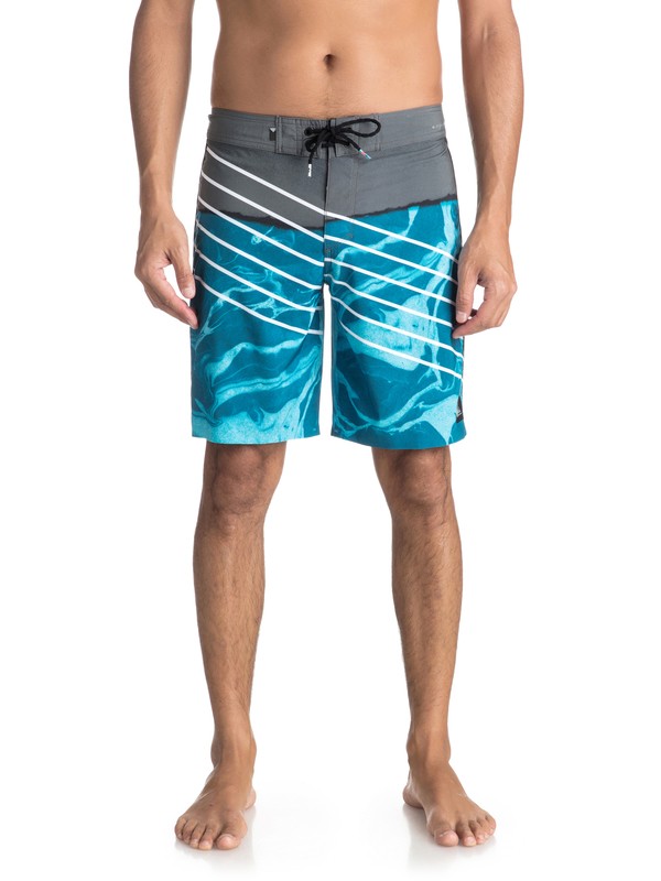 quiksilver, HIGHLINE LAVA SLASH 19, REAL TEAL (bpr6) 0 HIGHLINE LAVA SLASH 19 Blue EQYBS03848 Quiksilver