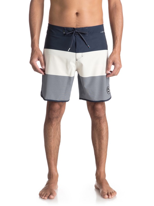 quiksilver, Highline Tijuana Scallop 18" - Board Shorts, NAVY BLAZER (byj6) 0 Highline Tijuana Scallop 18" - Board Shorts Blue EQYBS03852 Quiksilver