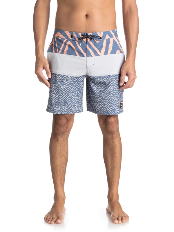 quiksilver, Techtonics 18" Volley Beachshorts, SILVER SCONCE (szm6) 0 Techtonics 18" Volley Beachshorts Grey EQYBS03863 Quiksilver