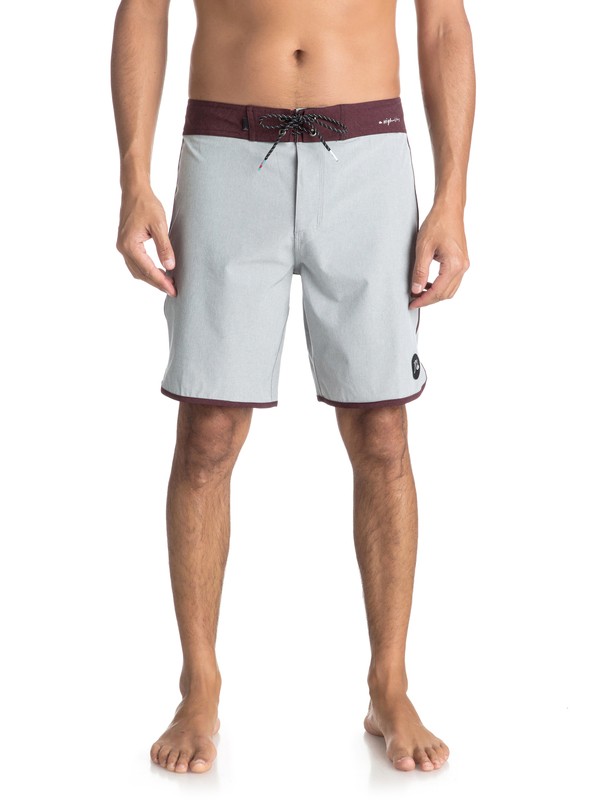 quiksilver, Highline Scallop 19" - Board Shorts, SILVER SCONCE (szm0) 0 Highline Scallop 19" - Board Shorts Grey EQYBS03885 Quiksilver