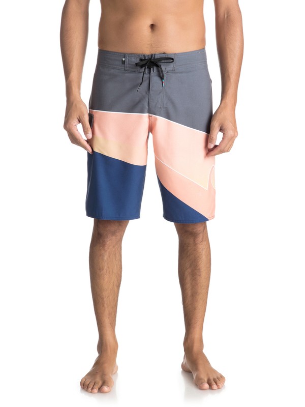 quiksilver, Slash Fade Logo 21" - Board Shorts, IRON GATE (kzm6) 0 Slash Fade Logo 21" - Board Shorts Black EQYBS03929 Quiksilver