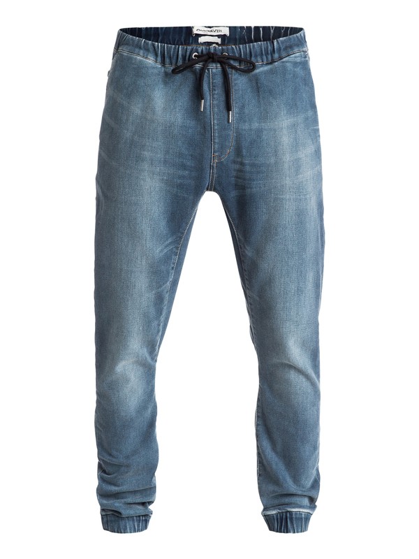 quiksilver, Fonic Denim Fleece - Jean slim, WORN WASH (bnqw) 0 Fonic Denim Fleece - Jean slim EQYDP03193 Quiksilver
