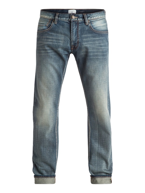 quiksilver, Revolver Vintage Cracked 32" - Vaqueros De Corte Recto, VINTAGE CRACKED (bqkw) 0 Revolver Vintage Cracked 32" - Vaqueros De Corte Recto Azul EQYDP03218 Quiksilver