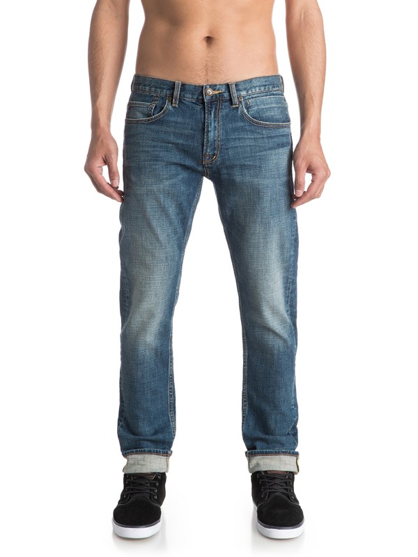 quiksilver, Distorsion Medium Blue 32" - Jean coupe slim, MEDIUM BLUE (bygw) 0 Distorsion Medium Blue 32" - Jean coupe slim EQYDP03220 Quiksilver