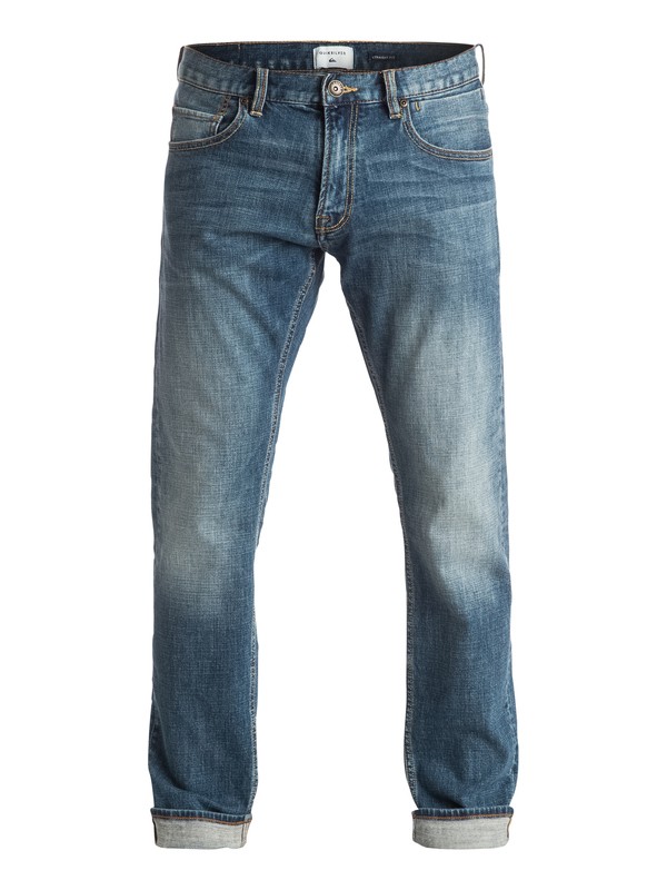 Revolver Medium Blue 32" - Straight Fit Jeans EQYDP03223 0 Revolver Medium Blue 32" - Jean coupe droite EQYDP03223 Quiksilver