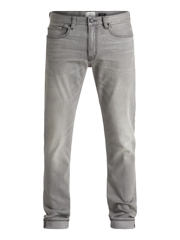 quiksilver, Distorsion Grey Damaged 34" - Jean coupe slim, GREY DAMAGED (sjew) 0 Distorsion Grey Damaged 34" - Jean coupe slim Gris EQYDP03251 Quiksilver