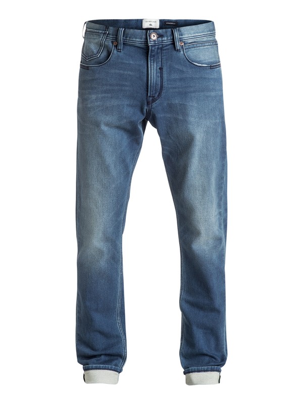 quiksilver, Biscanson - Vaqueros de corte recto ajustados, TRUE BLUE (brqw) 0 Biscanson - Vaqueros de corte recto ajustados Azul EQYDP03304 Quiksilver