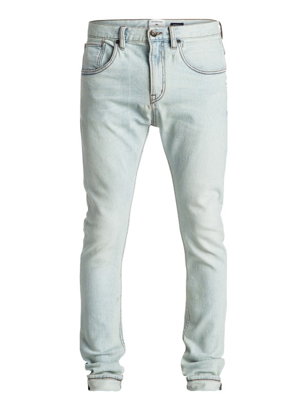 quiksilver, Low Bridge Bleached - Jean skinny, BLEACHED SURF (bejw) 0 Low Bridge Bleached - Jean skinny Bleu EQYDP03306 Quiksilver