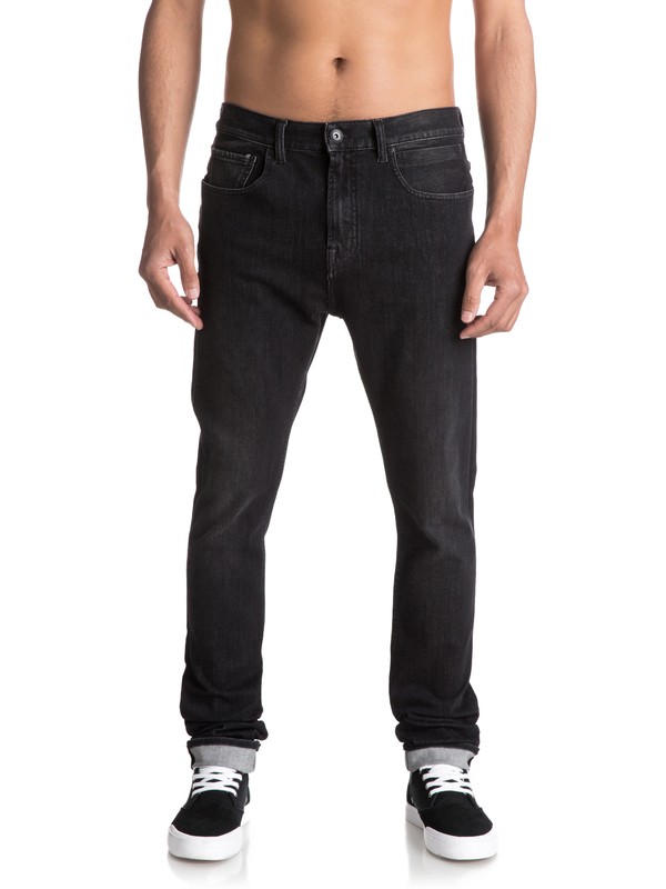 quiksilver, Low Bridge Slate - Jean skinny, SLATE (kvjw) 0 Low Bridge Slate - Jean skinny Noir EQYDP03340 Quiksilver