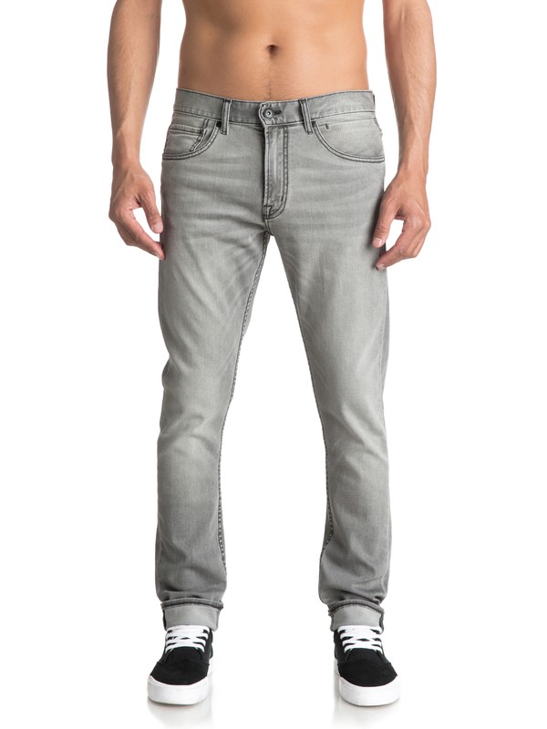 quiksilver, Distorsion Iron - Jean slim, IRON (kzmw) 0 Distorsion Iron - Jean slim Noir EQYDP03351 Quiksilver