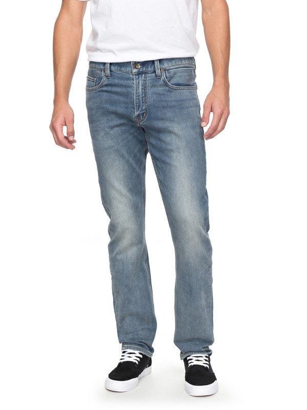 quiksilver, Revolver Salty Stone - Jean coupe droite, SALTY STONE (bfgw) 0 Revolver Salty Stone - Jean coupe droite Bleu EQYDP03356 Quiksilver