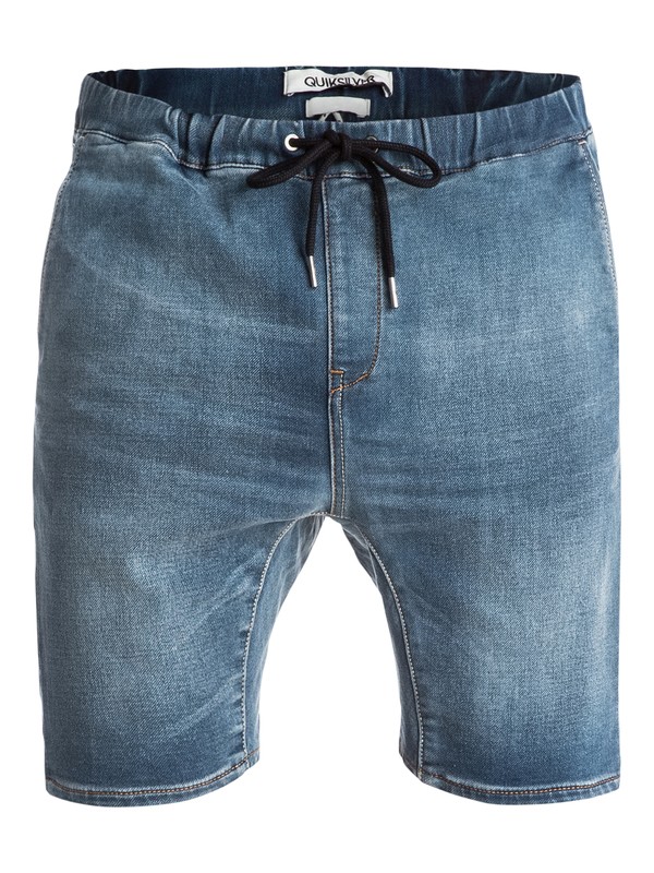 quiksilver, Fonic Denim Fleece - Short denim, WORN WASH (bnqw) 0 Fonic Denim Fleece - Short denim EQYDS03045 Quiksilver