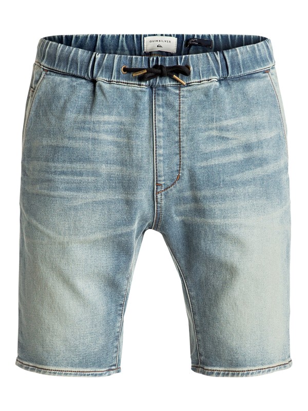 quiksilver, Fonic Blur - Shorts en molleton denim slim, BLUR (bptw) 0 Fonic Blur - Shorts en molleton denim slim Bleu EQYDS03066 Quiksilver