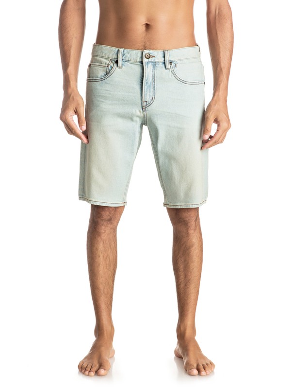 quiksilver, Revolver Bleached - Short en denim, BLEACHED SURF (bejw) 0 Revolver Bleached - Short en denim Bleu EQYDS03069 Quiksilver