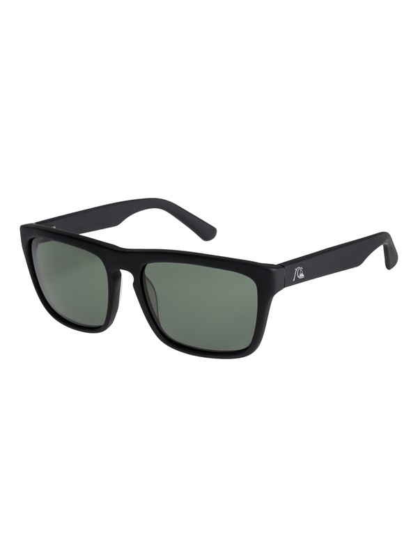 quiksilver, The Ferris Premium - Lunettes de soleil, MATTE BLACK/PLZ GREEN (xkkg) 0 The Ferris Premium - Lunettes de soleil Noir EQYEY03017 Quiksilver