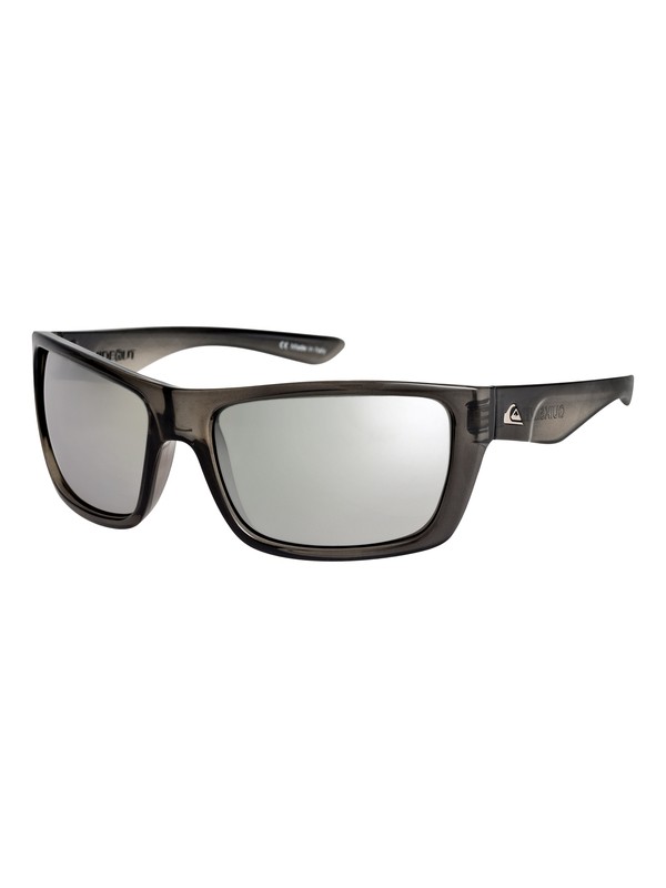 quiksilver, Hideout - Lunettes de soleil, CRYSTAL SMOKE/FLASH SILVER (xkks) 0 Hideout - Lunettes de soleil Noir EQYEY03019 Quiksilver