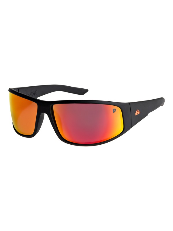 quiksilver, Akka Dakka Polarized Floatable Sunglasses, MATTE BLACK/POLARIZED ML RED (xkkr) 0 Akka Dakka Polarized Floatable Sunglasses Black EQYEY03032 Quiksilver