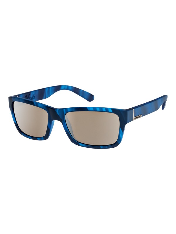 quiksilver, Deville - Lunettes de soleil, MATTE BLUE HAVANA/FLASH SILVER (xbbs) 0 Deville - Lunettes de soleil Bleu EQYEY03043 Quiksilver