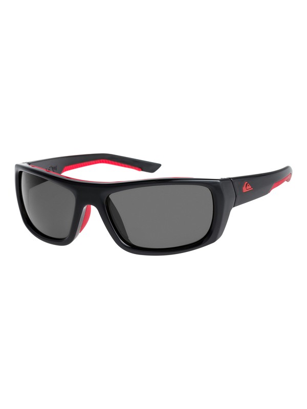 quiksilver, Knockout - Lunettes de soleil, SHINY BLACK-RED/ GREY (xkrs) 0 Knockout - Lunettes de soleil Noir EQYEY03072 Quiksilver