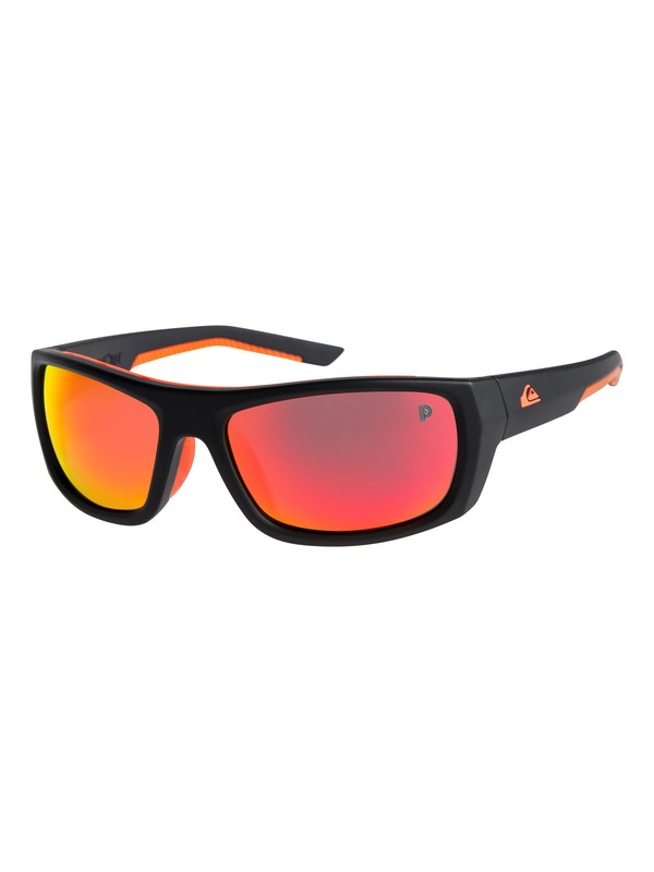 quiksilver, Knockout Polarised Floatable - Lunettes de soleil, MATTE BLACK-ORANGE/ ML RED POL (xknr) 0 Knockout Polarised Floatable - Lunettes de soleil Multicouleurs EQYEY03074 Quiksilver