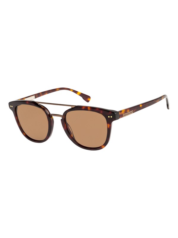 quiksilver, Baltimore - Lunettes de soleil, SHINY TORTOISE-ANTIQUE BRASS/B (xcyc) 0 Baltimore - Lunettes de soleil Marron EQYEY03098 Quiksilver