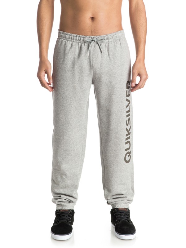 quiksilver, Screen Tracksuit Pants, LIGHT GREY HEATHER (sgrh) 0 Screen Tracksuit Pants Grey EQYFB03057 Quiksilver