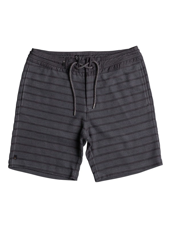 quiksilver, Street Fleece Streetshorts, IRON GATE STREET SHORT (kzm3) 0 Street Fleece Streetshorts Black EQYFB03113 Quiksilver