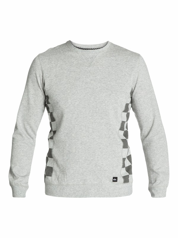 quiksilver, Solana Crew, LIGHT GREY HEATHER (sgrh) 0 Solana Crew EQYFT03007 Quiksilver