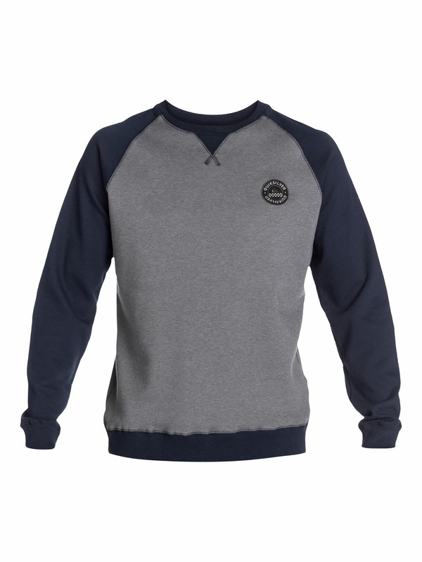 quiksilver, Basalt Crew Pullover Sweatshirt, NAVY BLAZER (byj0) 0 Basalt Crew Pullover Sweatshirt EQYFT03010 Quiksilver
