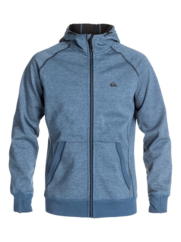 quiksilver, Burke Zip-Up Hoodie, DARK DENIM (brq0) 0 Burke Zip-Up Hoodie EQYFT03160 Quiksilver