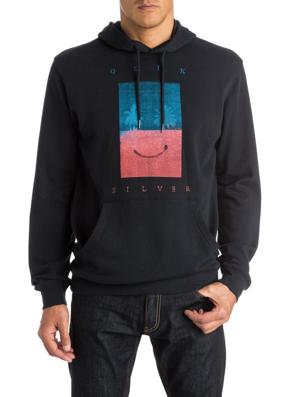 quiksilver, Sad Is Better Pullover Hoodie, ANTHRACITE (kvj0) 0 Sad Is Better Pullover Hoodie EQYFT03312 Quiksilver