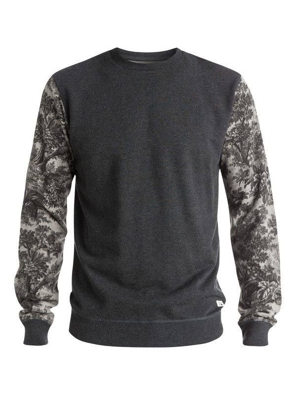 quiksilver, Highway Coast Sweatshirt, DARK GREY HEATHER (ktfh) 0 Highway Coast Sweatshirt Black EQYFT03341 Quiksilver
