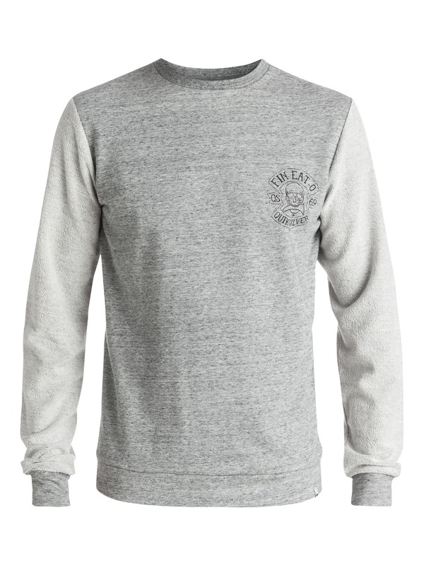quiksilver, New Vision - Sweat, MEDIUM GREY HEATHER (kpwh) 0 New Vision - Sweat EQYFT03421 Quiksilver