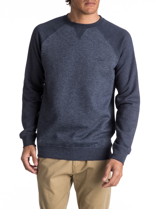 quiksilver, Everyday Sweatshirt, NAVY BLAZER HEATHER (byjh) 0 Everyday Sweatshirt Blue EQYFT03427 Quiksilver