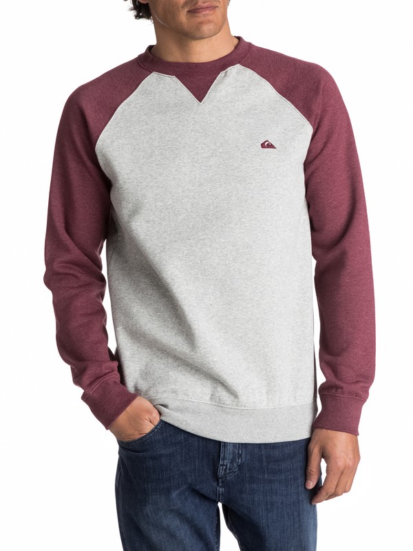 quiksilver, Everyday - Sudadera, LIGHT GREY HEATHER (sgr6) 0 Everyday - Sudadera Gris EQYFT03427 Quiksilver